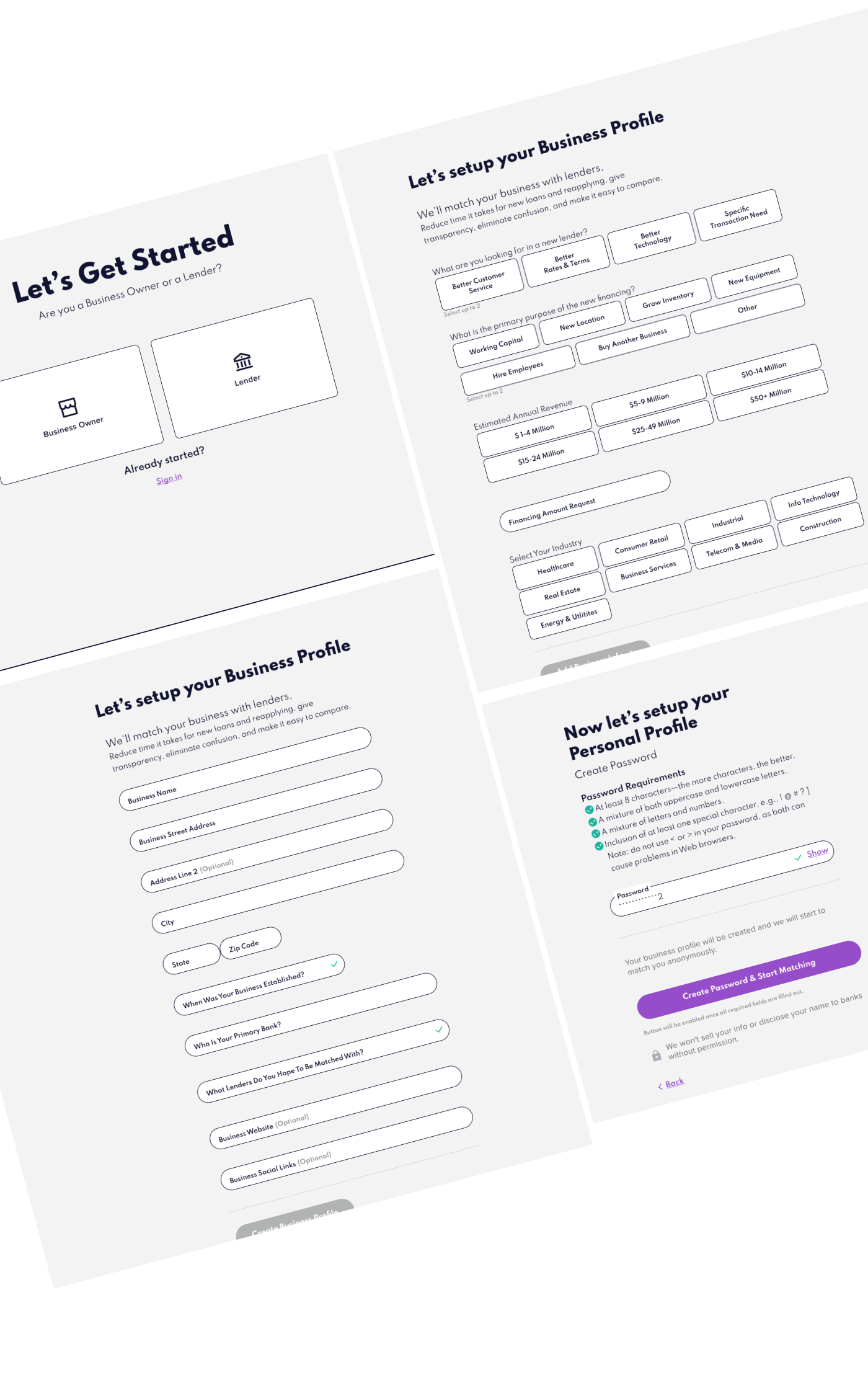 Desktop and mobile view of forms on marketing site.
